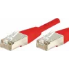 Exertis Connect 856847 Cat6 S/FTP patchkábel, 1 m, piros