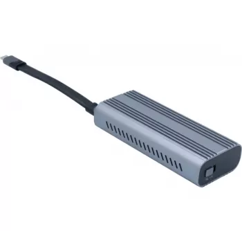 EXERTIS CONNECT M.2 SSD ház, USB4/Thunderbolt 4 40Gbps Type-C, M.2 NVMe/PCIe SSD-hez 924640