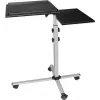 EXERTIS CONNECT mobil multifunkciós asztal görgőkkel, 1000 x 500 mm, fekete (965033)