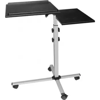 EXERTIS CONNECT mobil multifunkciós asztal görgőkkel, 1000 x 500 mm, fekete (965033)