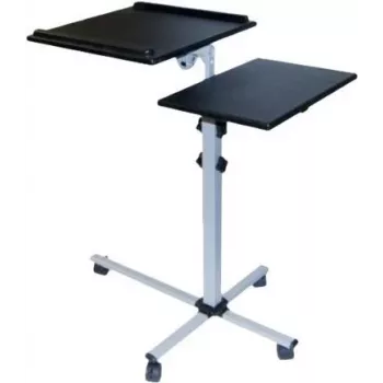 EXERTIS CONNECT mobil multifunkciós asztal görgőkkel, 1000 x 500 mm, fekete (965033)