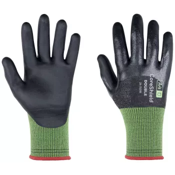 Honeywell AIDC CoreShield Double 24-7D28B/06 vágásvédő kesztyű, 6-os méret (XS), szürke/fekete