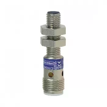TMSS GERMANY OsiSense XS6 induktív közelítésérzékelő M8, PNP NO, M12 csatlakozó, 2,5 mm érzékelési távolság, XS608B1PAM12