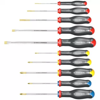 Facom Protwist® univerzális csavarhúzókészlet 10 részes SL/PH/PZ ATW.J10PB
