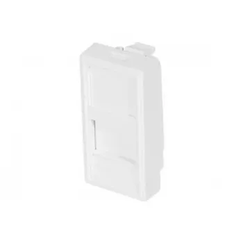 Exertis Connect Dexlan modulbemenet üres 45 x 22,5 mm 2 x RJ45 Keystone süllyesztett szereléshez RAL 9003 jelzőfehér 911731
