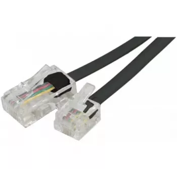 EXERTIS CONNECT Telephone Cable, Black, 5.0 m (EXC911737)