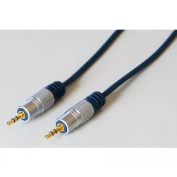 EXERTIS CONNECT Professional Slimline audiokábel, 3,5 mm sztereó jack dugó-dugó, 5,0 m, fekete 987995