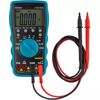 HAZET 2152-600 digitális kézi multiméter CAT III 600 V, 2000 counts