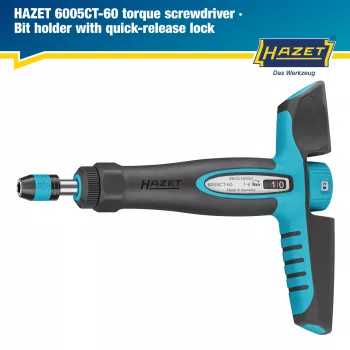 Hazet 6005CT-60 nyomatékcsavarhúzó 1-6 Nm DIN EN ISO 6789-2:2017