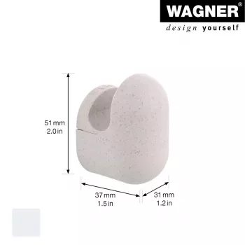 Wagner design yourself PILL fali kampó, szürke, 1 kampó, csavarozható, műanyag 17041321