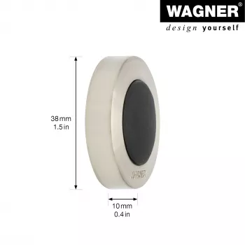 Wagner design yourself EH 5140 falra szerelhető ajtóütköző csavarozható vagy ragasztható, cinköntvény és tömörgumi (15514011)
