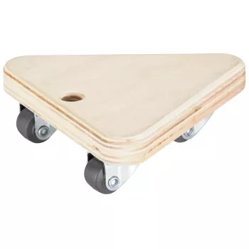 Wagner design yourself MM 1313 szállítógörgő nyírfa 140 x 140 x 43 mm, 100 kg teherbírás, 4 kormánygörgő 20131301