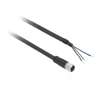 TMSS GERMANY Telemechanique Sensors M12 aljzat egyenes 5 pólusú 5m PVC érzékelőkábel XZCP0566L5