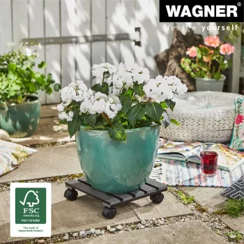 WAGNER Multi Roller WPC antracit 60 dupla görgő 60 kg négyzet alakú (20050001)