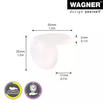 Wagner design yourself EH 2135 sarokvédő műanyag Ø 3,5 cm 4 db (15213599)