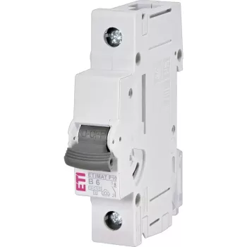 ETI ETIMAT P10 1P B6 kismegszakító 6A, B jelleggörbe, 230/400V, 10kA