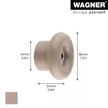 Wagner design yourself DOT fogas, taupe, 1 kampó, cinköntvény, csavarozható 17022121