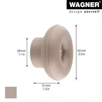 Wagner design yourself DOT GH 0222 fogas, 1 kampó, taupe, 40 mm, műanyag 17022221