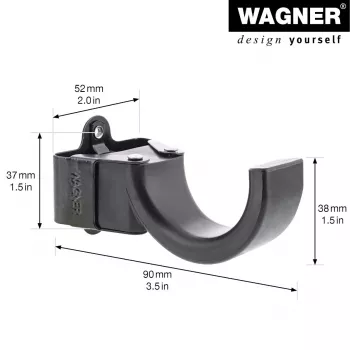 Wagner design yourself fali kampó WH 2097 1 kampóval, fekete, 1 db 15209711