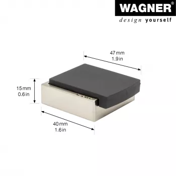 Wagner design yourself EH 5159 falra szerelhető ajtóütköző csavarozható vagy ragasztható, cinköntvény és tömörgumi (15515911)