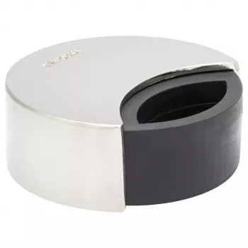 Wagner design yourself EH 5151 ajtóütköző cinköntvény gumiütközővel, krómozott, Ø50 mm, csavarozható, ezüst 15515111