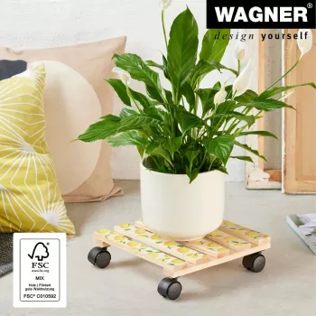 WAGNER design yourself növénygörgő GH0644 négyzetes fa motívum 29 x 8 cm, 1 db 20064401