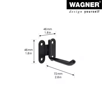 Wagner design yourself WH 2091 fali tartó fekete (15209101)