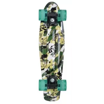 SCHILDKROT Retro gördeszka Free Spirit Camouflage polipropilén (PP), megerősített deck 560 x 140 mm, 1 db (510781)