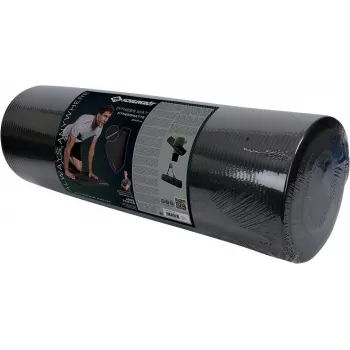 SCHILDKROT fitneszmatrac 15 mm fekete csúszásmentes NBR 183x61 cm hordozószíjjal 960160