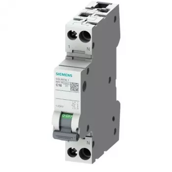 SIEMENS SENTRON 5SL6 kismegszakító 230V 6kA 1P+N B13 (5SL6013-6)