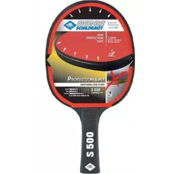 DONIC SCHILDKRÖT Protection Line S500 tanuló asztalitenisz-ütő, fekete/piros, Jade Smooth borítás 713055