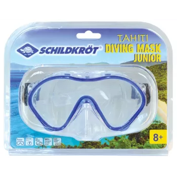 SCHILDKRÖT Junior búvármaszk Tahiti, sötétkék, nagy látómező, szilikon maszktest és fejpánt, 1 darab (940042)