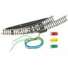 Märklin Z nyomtáv elektromágneses íves váltó bal - fekete/sárga 8568