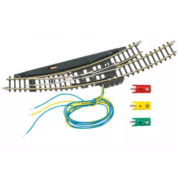 Märklin Z nyomtáv elektromágneses íves váltó bal - fekete/sárga 8568