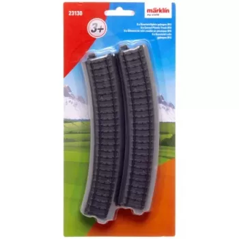 Märklin World 23130 H0 6 részes íves műanyag sínkészlet