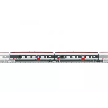 Märklin 043453 H0 SBB Giruno kiegészítő kocsi szett, 2 részes, VI. korszak, AC, LED belső világítás