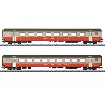 Märklin 42191 H0 2 részes személykocsi szett Swiss Express SBB
