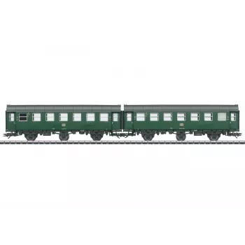 Märklin 43186 H0 átépített kocsi pár 2. osztály DB IV. korszak