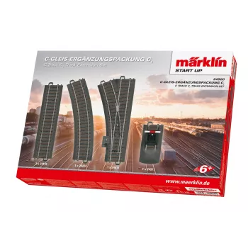 Märklin C-sín kiegészítő csomag C1 – H0 nyomtáv (24900)