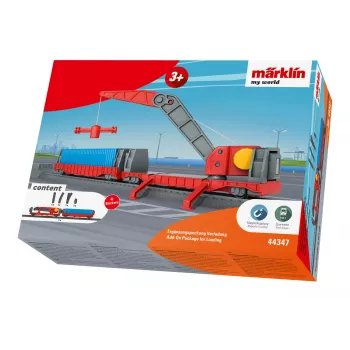 Märklin World 44347 H0 kiegészítő csomag rakodás darukocsival