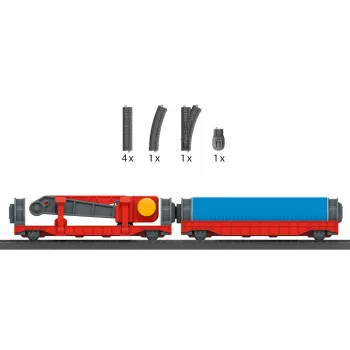 Märklin World 44347 H0 kiegészítő csomag rakodás darukocsival