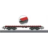Märklin 44734 H0 építőelemkocsi, fekete/piros