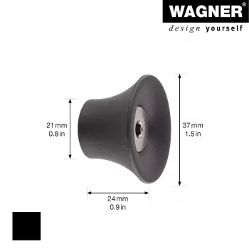 Wagner design yourself TULIP ruhaakasztó GH 0301, 1 kampó, fekete 17030121