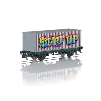 Märklin 44831 H0 fedett teherkocsi, Märklin Magazin 2001-es év kocsija, V. korszak, AC, Relex csatlakozók