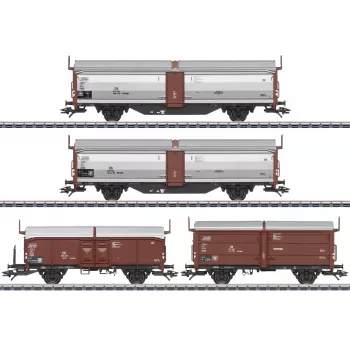 Märklin Tbes-t-66 tolótetős/tolófalas kocsiszett (47301)