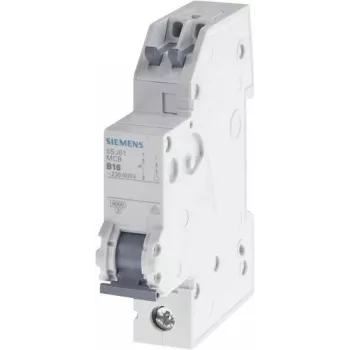 Siemens SENTRON 5SJ61167KS kismegszakító 1 pólusú B16 6kA 230/400V AC