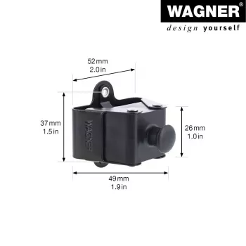 Wagner design yourself ruhaakasztó WH 2099 1 kampóval, fekete, 2 darab 15209902