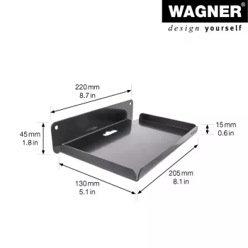 Wagner design yourself fali tartó WH 2088 fekete (15208801)