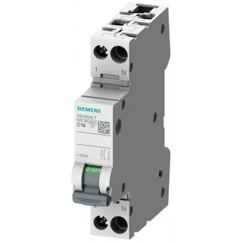 Siemens SENTRON 5SL6010-6 kismegszakító, 1P+N, C10, 230V, 6kA