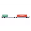 Märklin 47474 Sdggmrss ikerzsebes kocsi H0 1:87 méretarány kobaltkék 393 mm